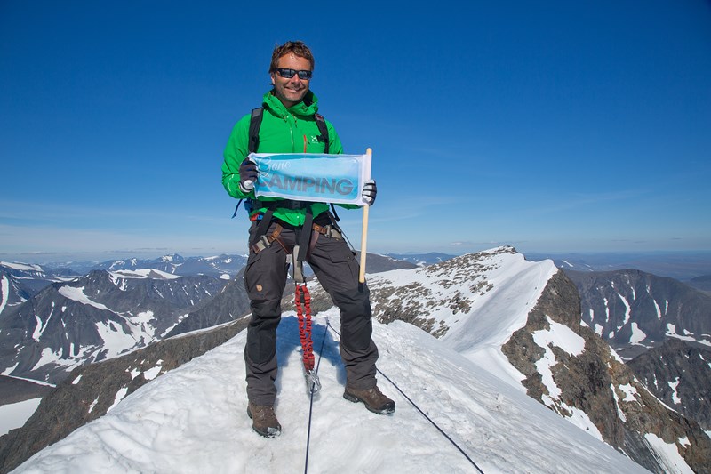 Martin Örnroth på Kebnekaise i Gone Camping säsong 4