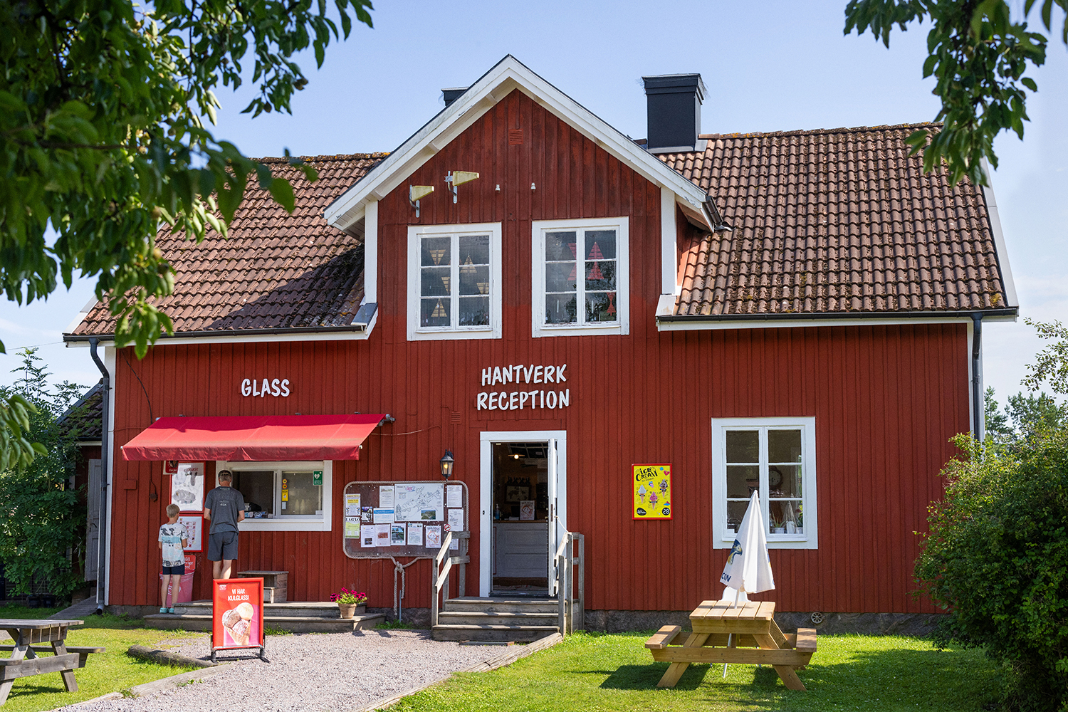 Receptionen på Tyrislöt Camping